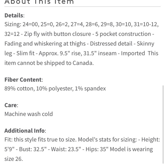 Hudson Collin flap skinny jeans in blue size 25 - Picture 3 of 8